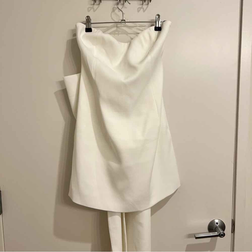 NWT Meshki Meredith Bow Mini Dress - Picture 3 of 9